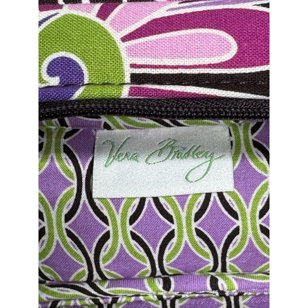 Vera Bradley Purple Punch Floral Quilted Cotton Glass Case Black Purple Pink EUC - Picture 8 of 11